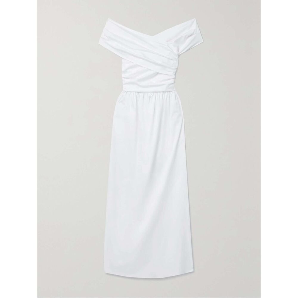 Altuzarra Off The Shoulder Tie Wrap A-Line Corfu Dress SZ FR 36 / US 4 $1495